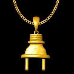 Plug pendant charm