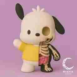 Pochacco anatomical dissection Sanrio Halloween cartoon 3D