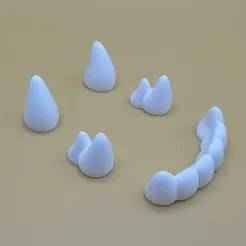 Pointed Fursuit Costume Teeth
