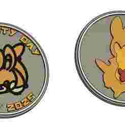 Pokemon Go Community Day #102 coin - Pawmi