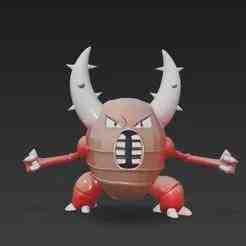 POKEMON PINSIR EVOLUTION 3D PRINT MODEL