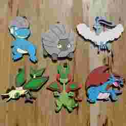 POKÉMON 3G DRAGON PACK, 6 KEYCHAINS / KEYCHAIN (STL AND 3MF)