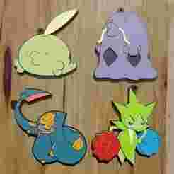 POKÉMON 3G POISON PACK, 4 KEYCHAINS / KEYCHAIN (STL AND 3MF)