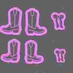 Polymer Clay Cutter - Western Cowboy Boots Clay Cutter - Western Cowboy Boots Earrings