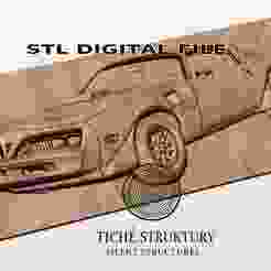 Pontiac Firebird Trans Am – Classic Muscle Car Bas Relief – 3D STL Model