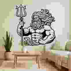 Poseidon - Wall Art Onecolor