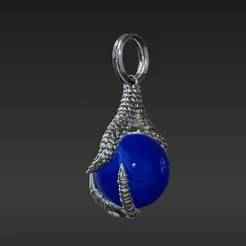 Precious Jewel Grip Keychain - Intricate Dragon Inspired Charm for 3D Printing