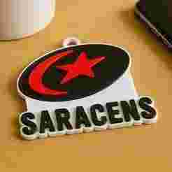 PREM Rugby Saracens F.C keychain badge color printable and renderable