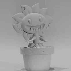 Primitive Sunflower Plant- 3D Model - Original Fan Art