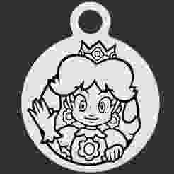 Princess Daisy Keyring