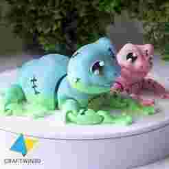 Print in place Zombie frog No supports