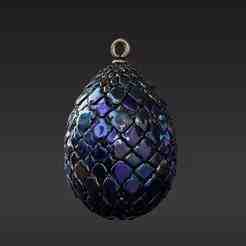 Printable Dragon Treasure Egg - Magical Fantasy Desk Ornament & Charm