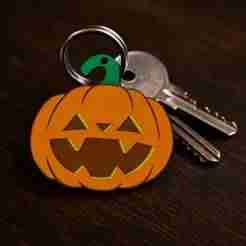 Pumpkin Halloween keychain