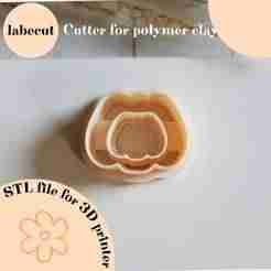 Pumpkin hollow polymer clay cutter