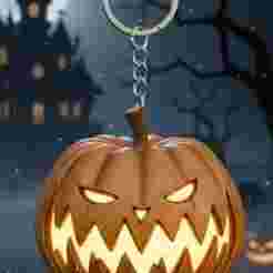 Pumpkin King Head Keychain - Nightmare Before Christmas Style - Halloween - Ready to Print