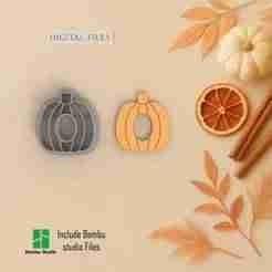 Pumpkin with Hole Fall Polymer Clay Cutters | Digital STL File | 5 Sizes
