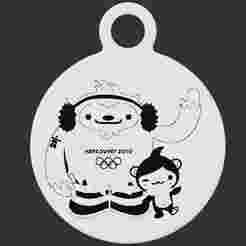 Quatchi and Miga Keyring