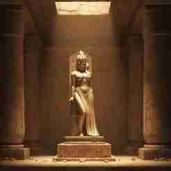 Queen of the Sacred Light – Egyptian Temple Bust