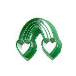Rainbow Clay Cutter  Valentine's Day Polymer Clay Cutters | 3D Printable Model