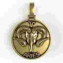 Ram Skull Coin Pendant