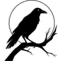 raven perched on a crooked branch with a full moon behind 1 - 2D/3D Wall Art STL+SVG For CNC Router, Plasma, Waterjet, Laser & 3D Printer