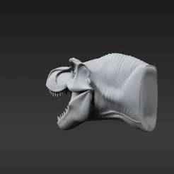 Realistic Tyrannosaurus Dinosaur Trophy - Easy-Print Wall Decor