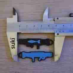Recoilless Rifle GR-8 Helldivers 2 Keychain
