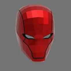 Red Hood Helmet (Rebirth) LOWPOLY.