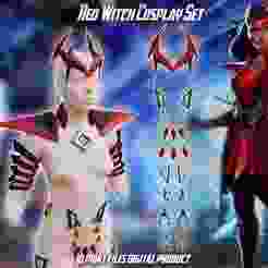 Red Witch Accessories Cosplay Set Marvel Rivals