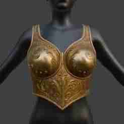 Regal Female Bust Armor