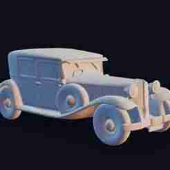 Renault Reinastella RM2 – Easy Print STL, 1932 Luxury Inline-8 Sedan