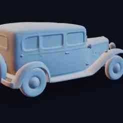 Renault Vivaquatre – Easy Print STL, 1933 4‑Cylinder Sedan Model