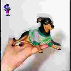 Replica Medium Pinscher Dog