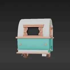 Retro Caravan Birdhouse - Vintage Camper Garden Decor