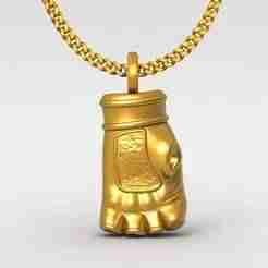 Rider glove pendant charm