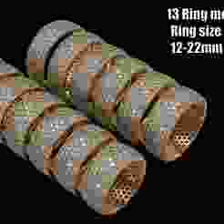 Rings Set of 13 pcs 3D printed model