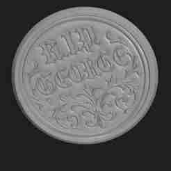 R.I.P. GEORGE DEATH WARRANT COIN TOKEN DOUBLE SIDED