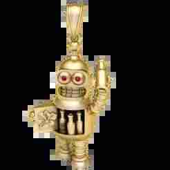 Robot Pendant 3D printable model