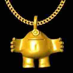 robot pendant charm