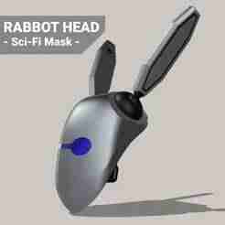 Robot rabbit mask - "Rabbot Head