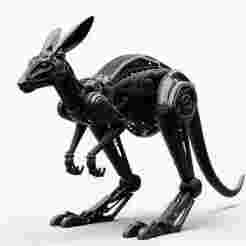 Robotic Kangaroo 3D Print – Futuristic Animal Figurine