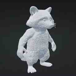 Rocket Raccoon in STL - 3D Figure for Printing and Collectors