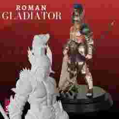 Roman Gladiator STL – Detailed Collectible 3D Model