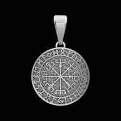 Round Celtic Pendant with Runes