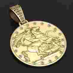 ROUND   HOURS PENDANT 3d printable model