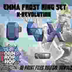 RPS MR Emma Frost X-Revolution || Inspired Cosplay Ring Set STL File for 3D Printing