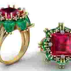 Ruby Emerald Ring