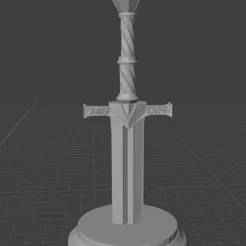 "Rune's Enchantment" Sword - Fantasy Blade 3D Print Model