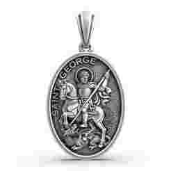 Saint George Slaying the Dragon Catholic Christian Medal