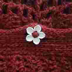 Sakura flower button for clothing